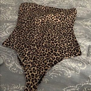 Leopard print bodysuit